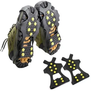 1Pair 10 Studs Anti-Skid Snow Ice Gripper