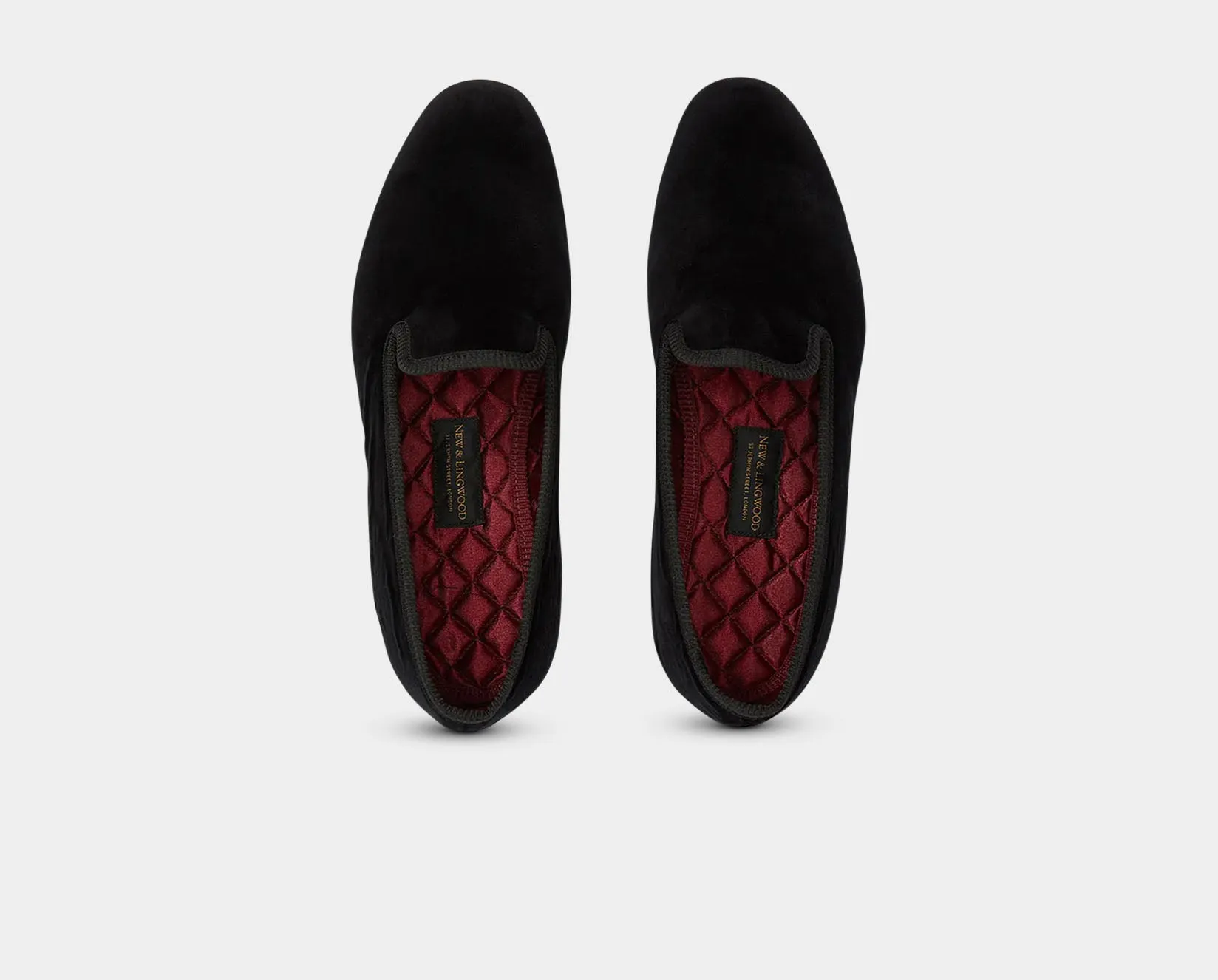 Black Velvet Dress Slippers