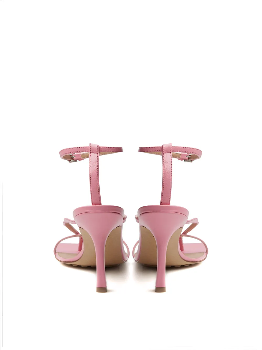 Bottega Veneta Pink Nappa Leather 'Stretch' Sandal