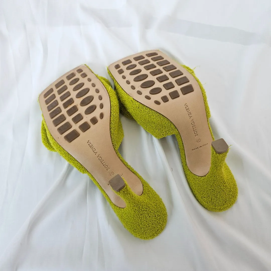 Bottega Veneta Terry Cloth Bow Accent Sandal, 40