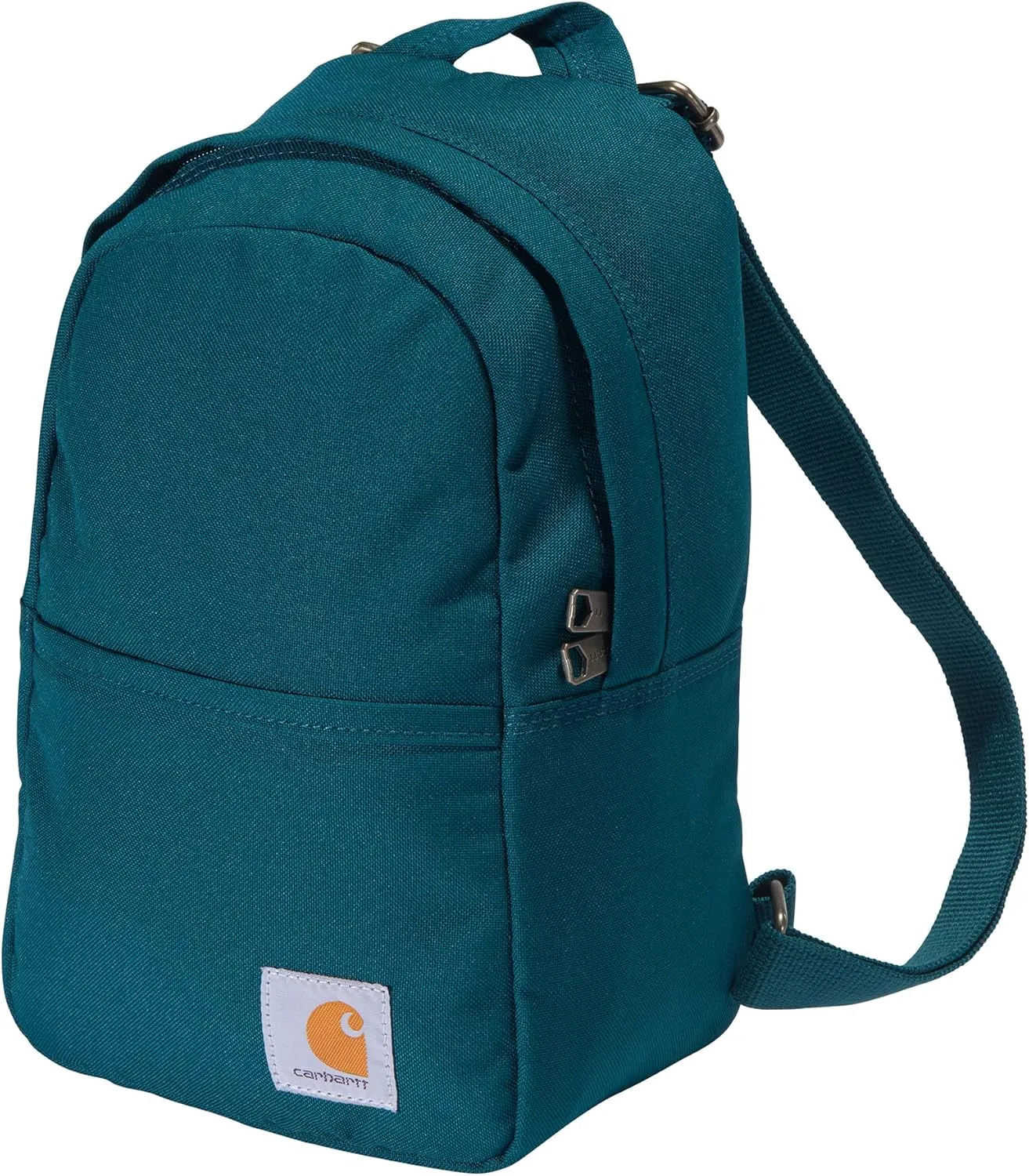 Carhartt Classic Mini Backpack, Durable, Water-Resistant Backpack with Adjustable Shoulder Straps, Tidal