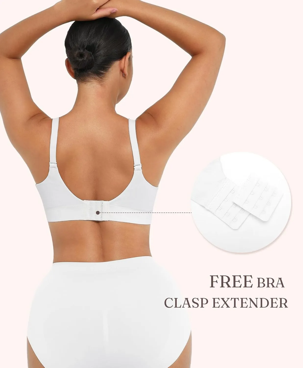 FeelinGirl Wireless Supportive Bra for Women, Seamless Comfort Bralettes No Underwire Full Coverage Everyday Bras