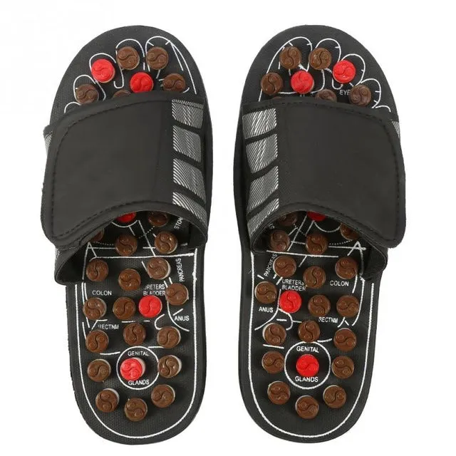 Foot Massage Slippers Acupuncture Therapy Massager Shoes For legs Acupoint Activating Reflexology Feet Care massageador Sandal