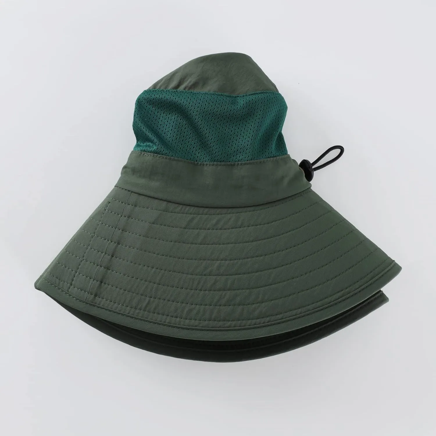 Home Prefer Outdoor UPF50  Mesh Sun Hat Wide Brim Fishing Hat with Neck Flap Sun Hat for Men Women