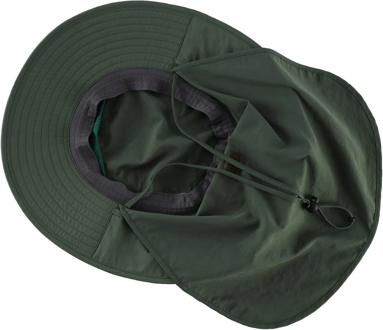 Home Prefer Outdoor UPF50  Mesh Sun Hat Wide Brim Fishing Hat with Neck Flap Sun Hat for Men Women