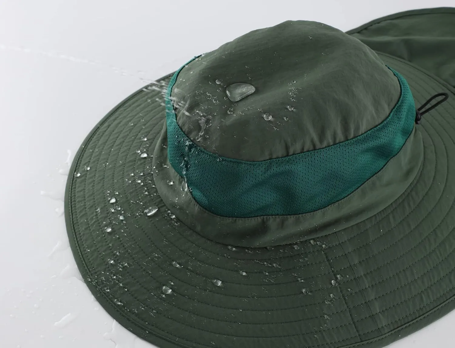 Home Prefer Outdoor UPF50  Mesh Sun Hat Wide Brim Fishing Hat with Neck Flap Sun Hat for Men Women