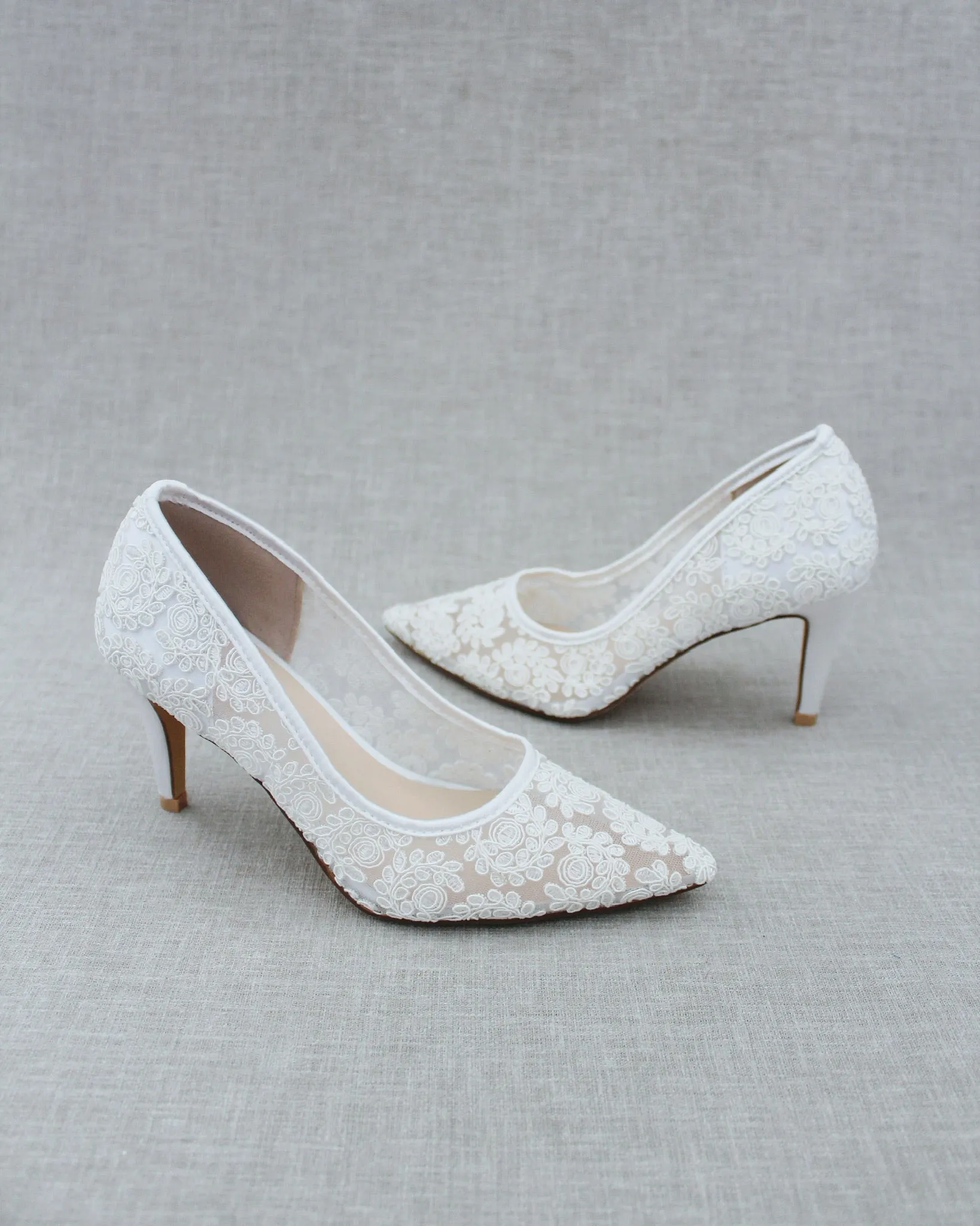 Lace Bridal Pump