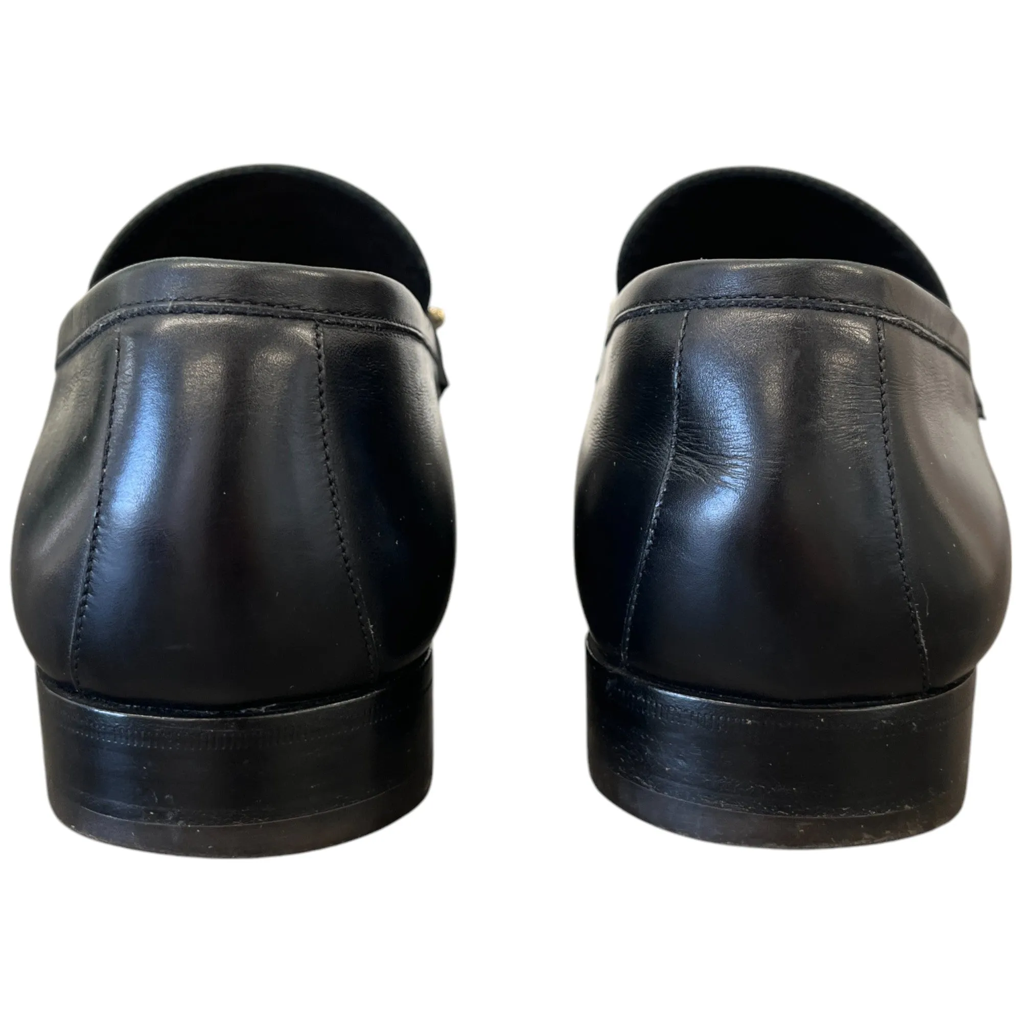 Men's Chain Detail Loafers Black Size EU 42.5 / UK 8.5