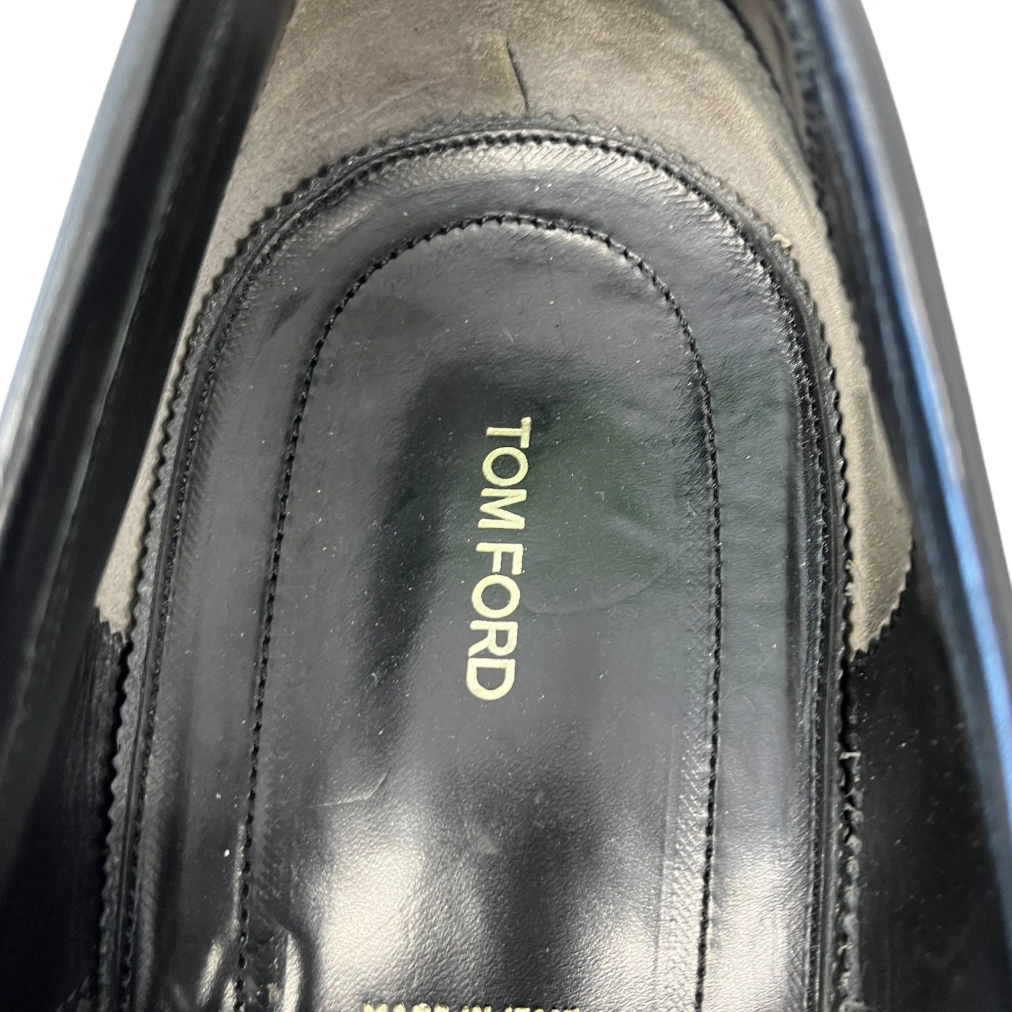 Men's Chain Detail Loafers Black Size EU 42.5 / UK 8.5