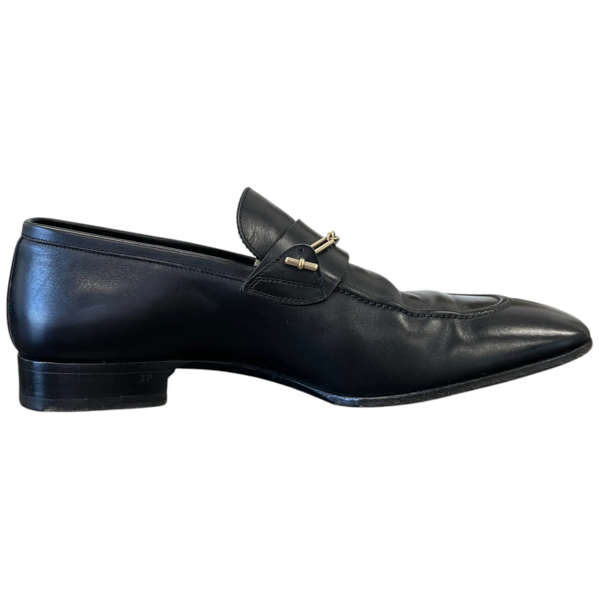 Men's Chain Detail Loafers Black Size EU 42.5 / UK 8.5
