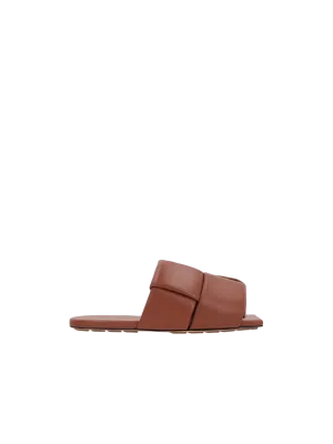 Padded Slide Sandals with Patch Design