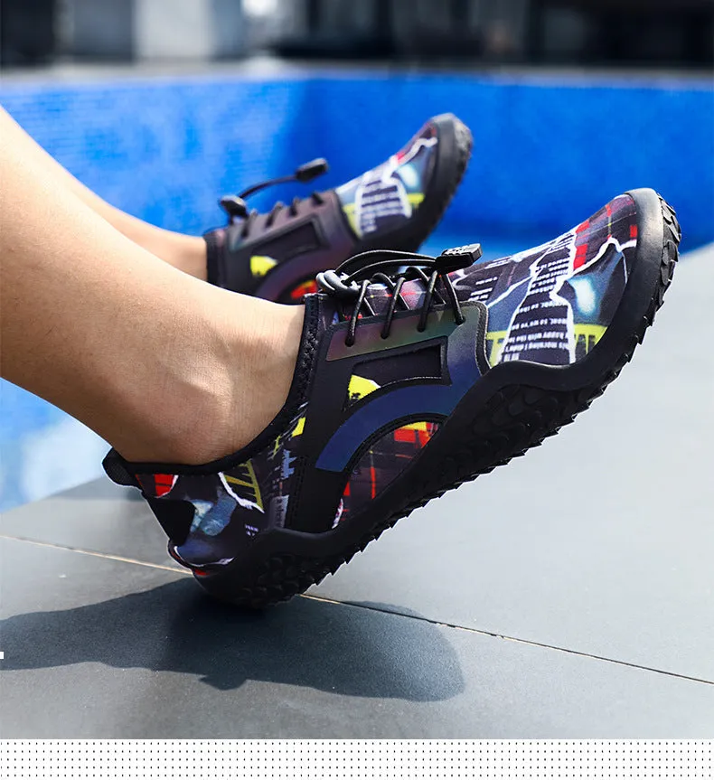 Swim Surf Beach Quick Dry Wide Toe Aqua Shoes For Men