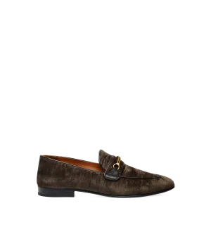 Textured Velvet Liam Chain Loafer