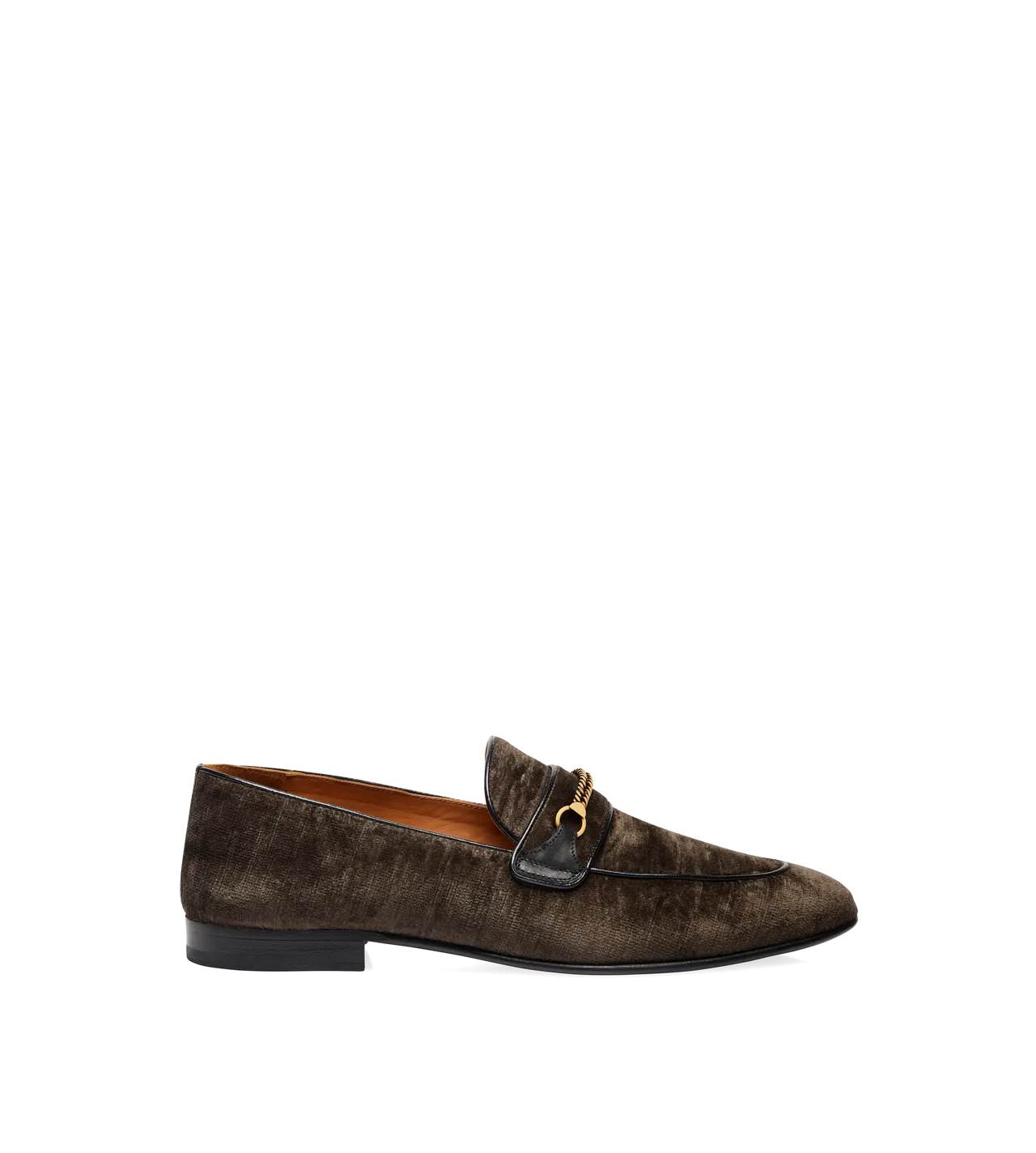 Textured Velvet Liam Chain Loafer