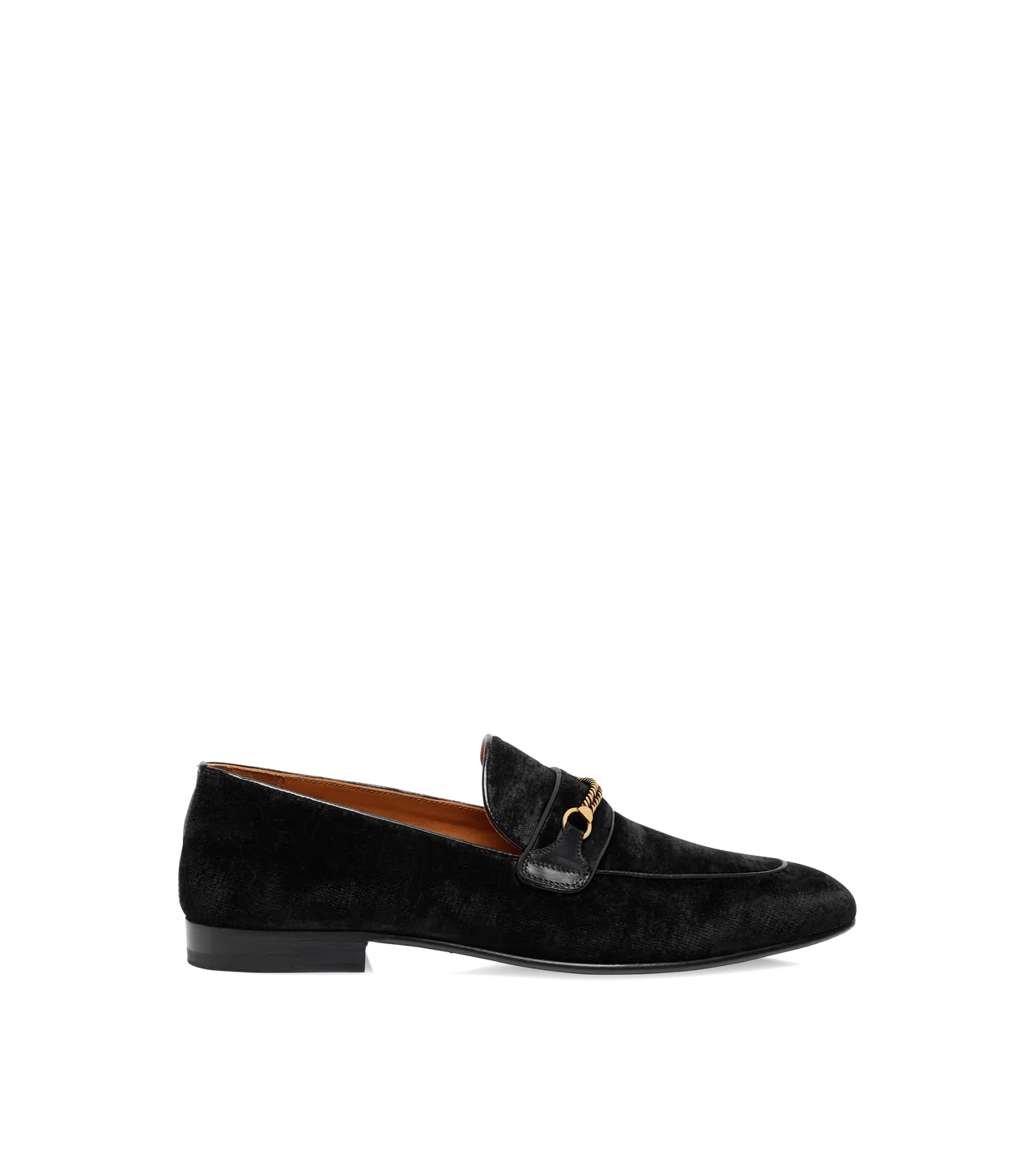 Textured Velvet Liam Chain Loafer