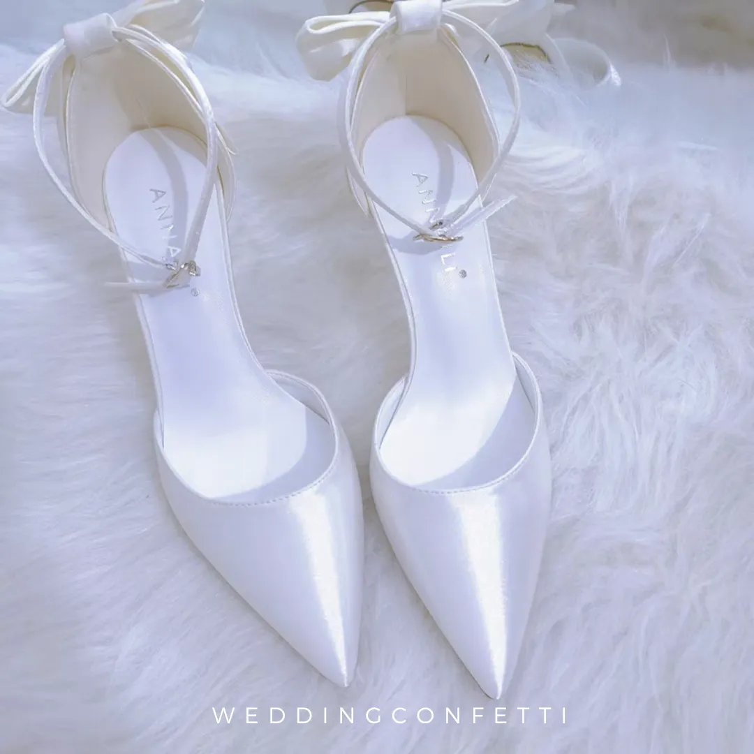 The Shiroi White Bridal Heels