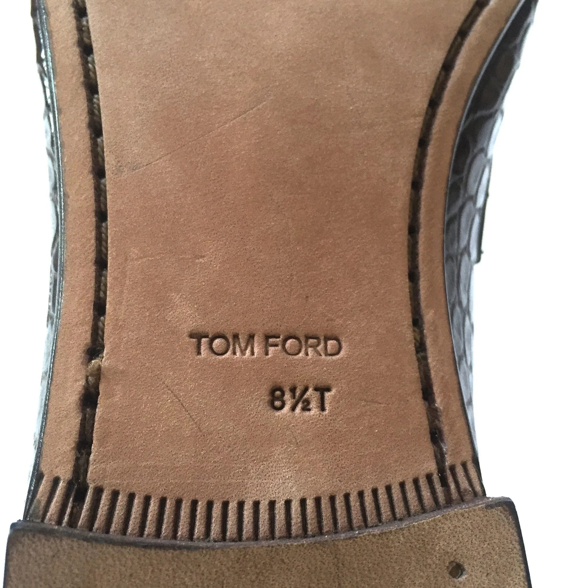 Tom Ford - Brown Genuine Crocodile Loafers