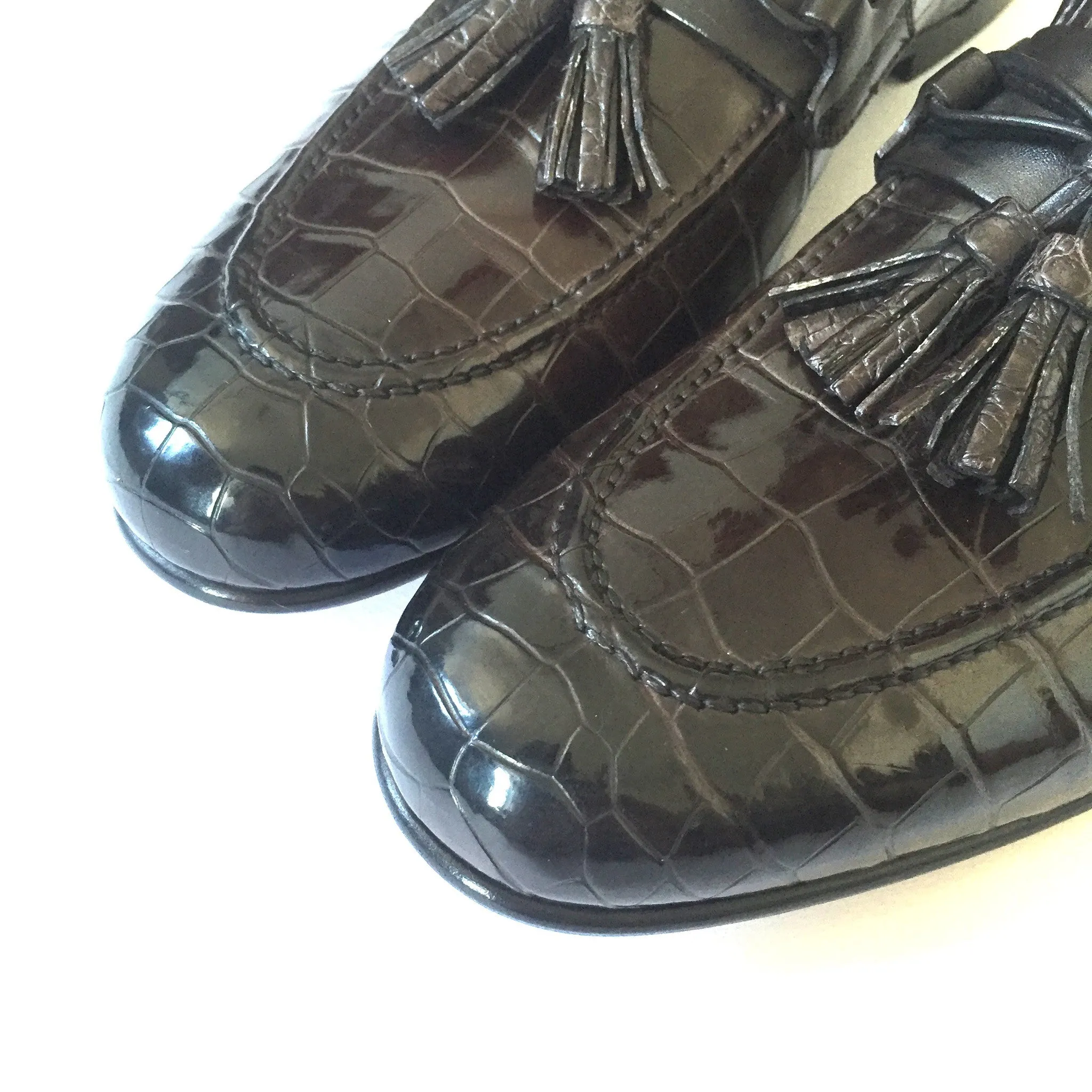 Tom Ford - Brown Genuine Crocodile Loafers