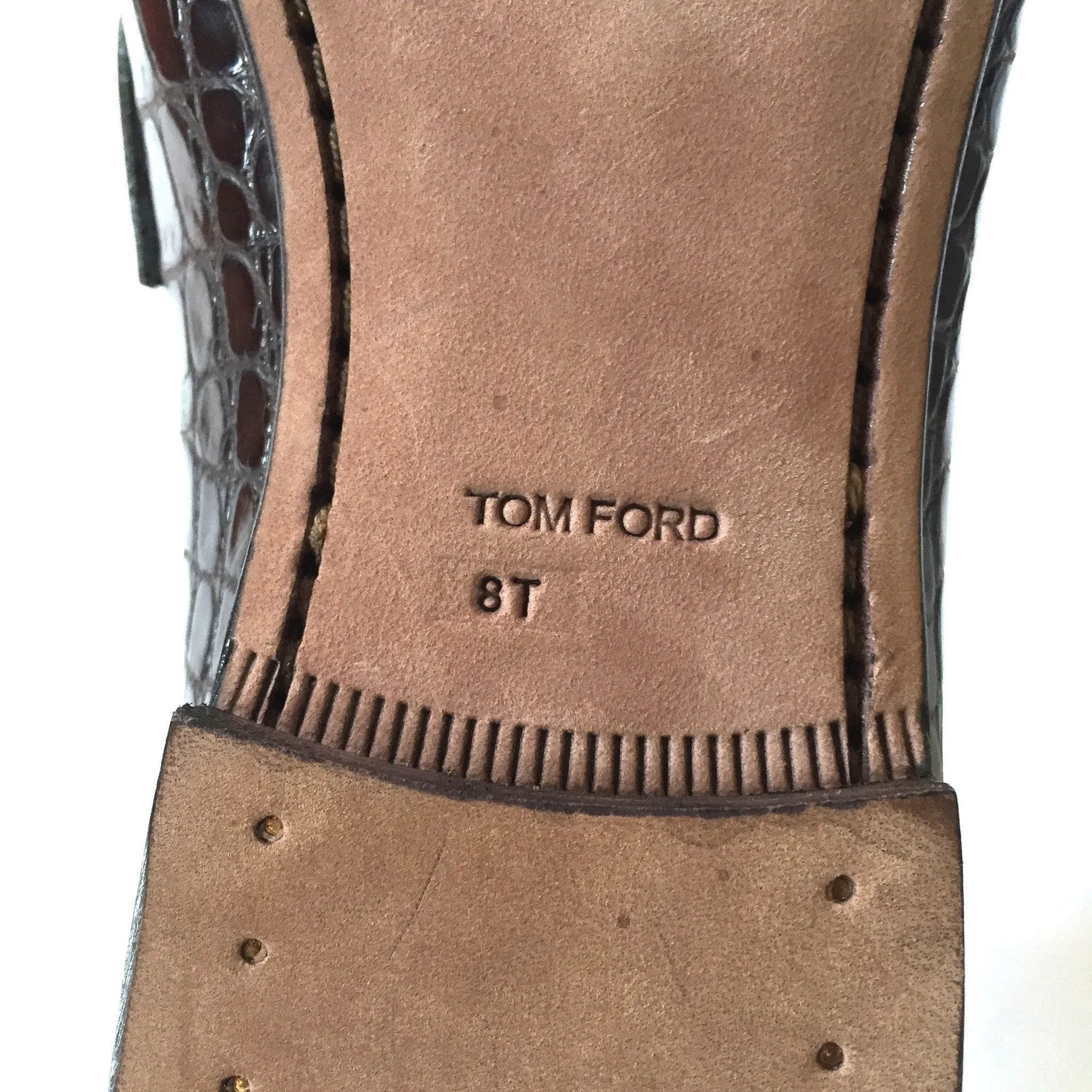 Tom Ford - Brown Genuine Crocodile Loafers