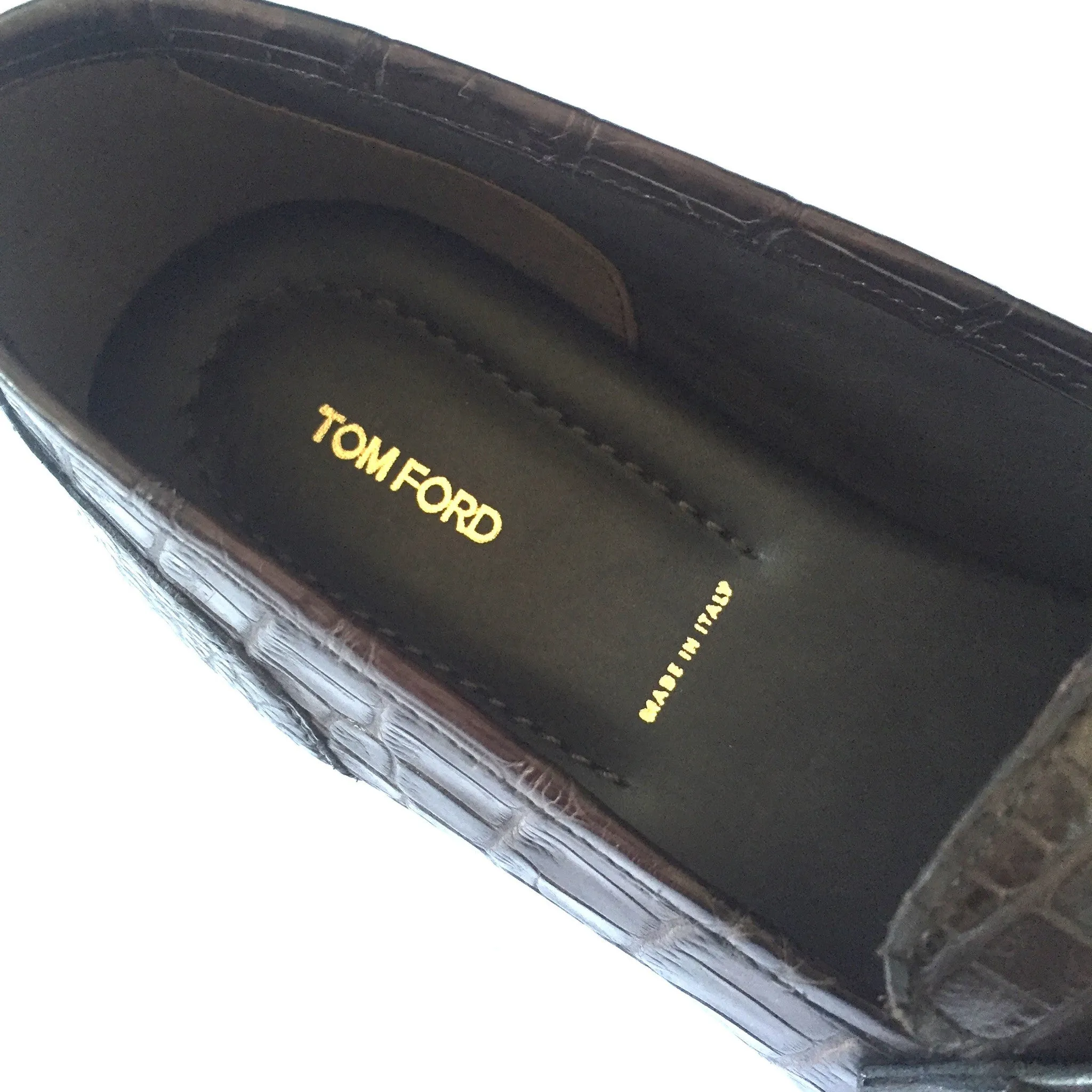 Tom Ford - Brown Genuine Crocodile Loafers