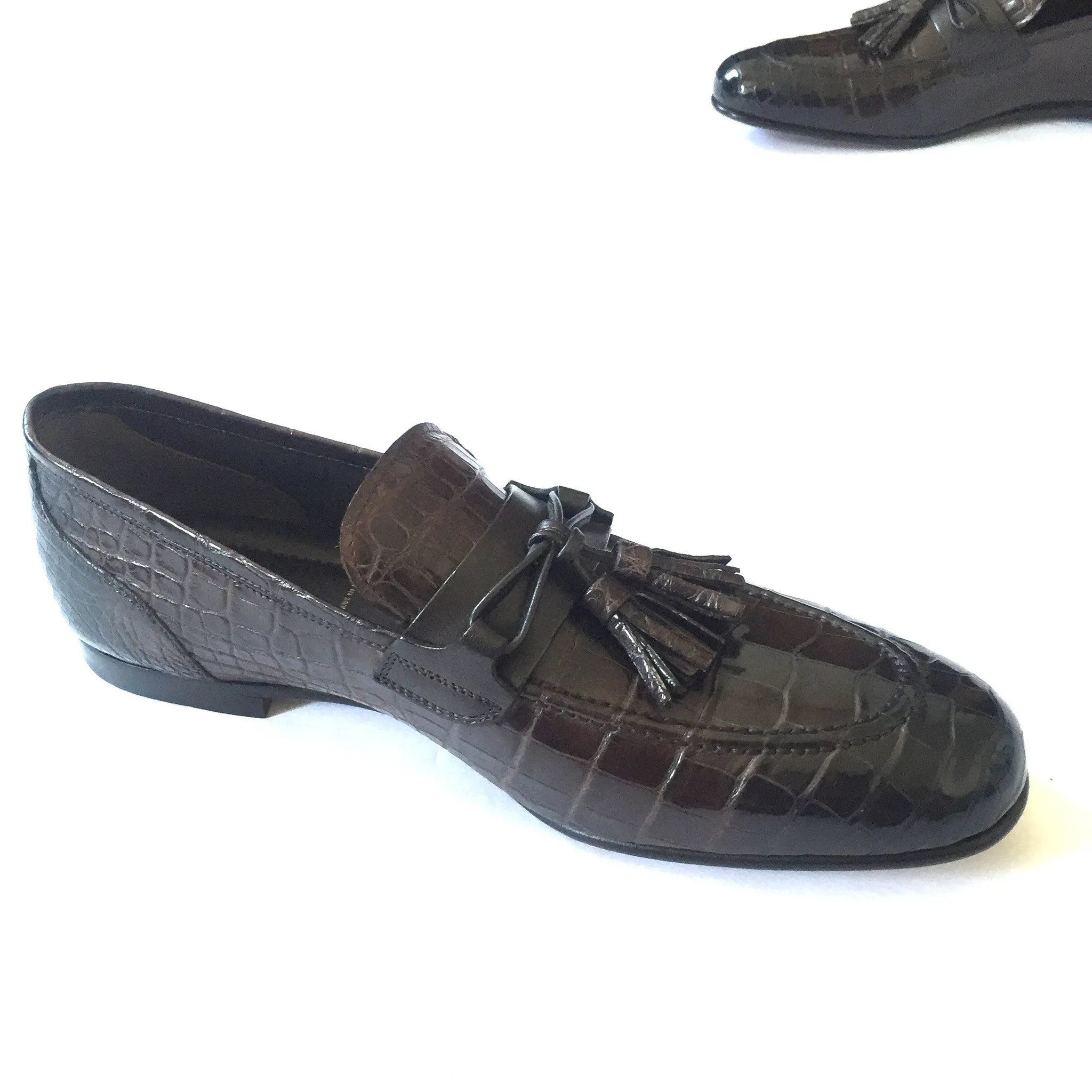 Tom Ford - Brown Genuine Crocodile Loafers