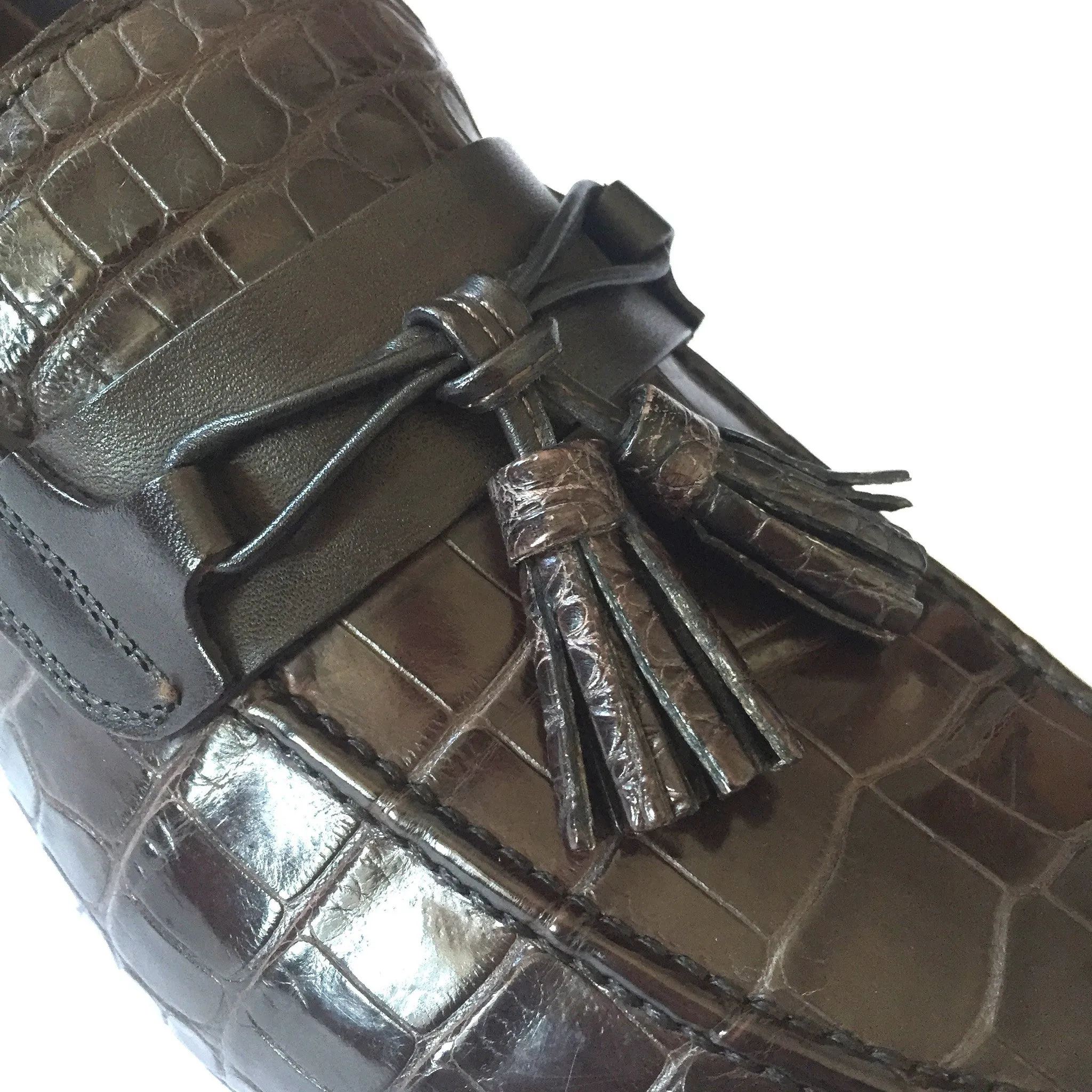 Tom Ford - Brown Genuine Crocodile Loafers