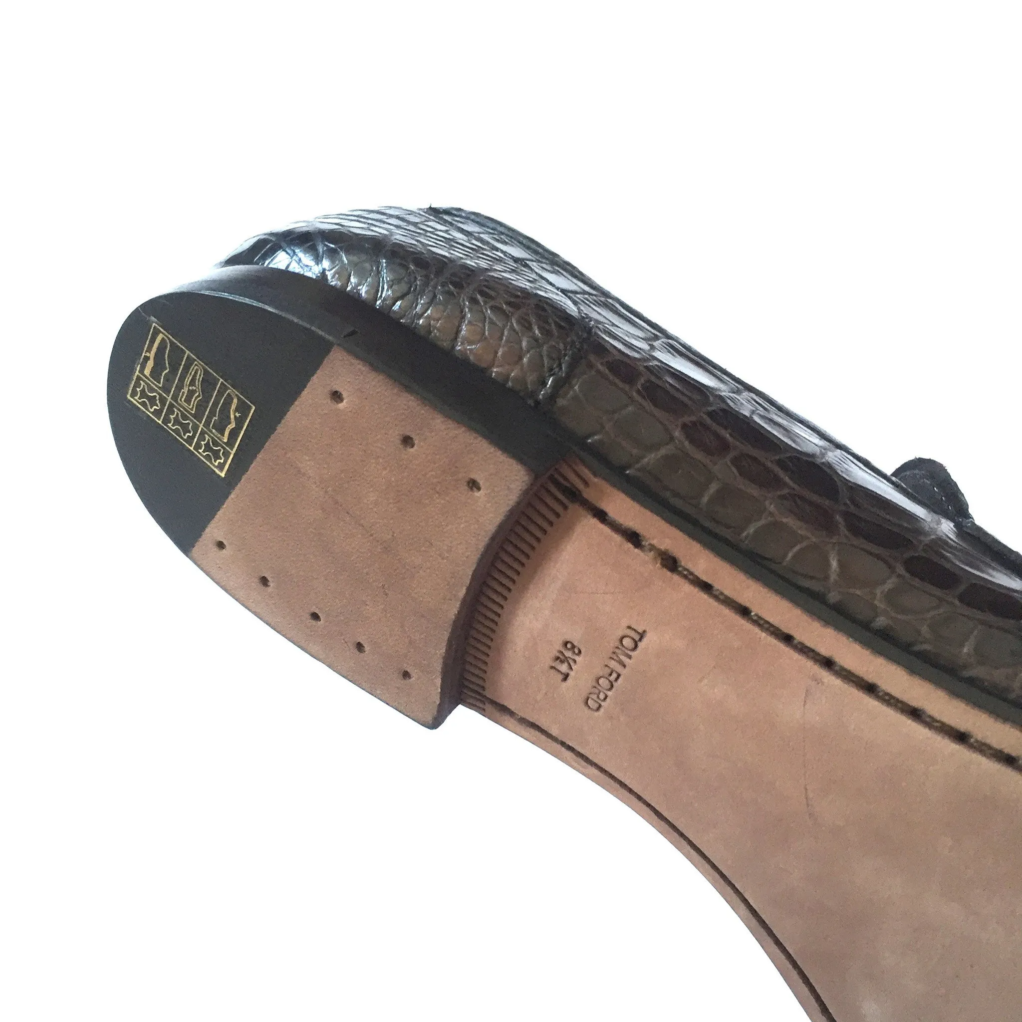 Tom Ford - Brown Genuine Crocodile Loafers