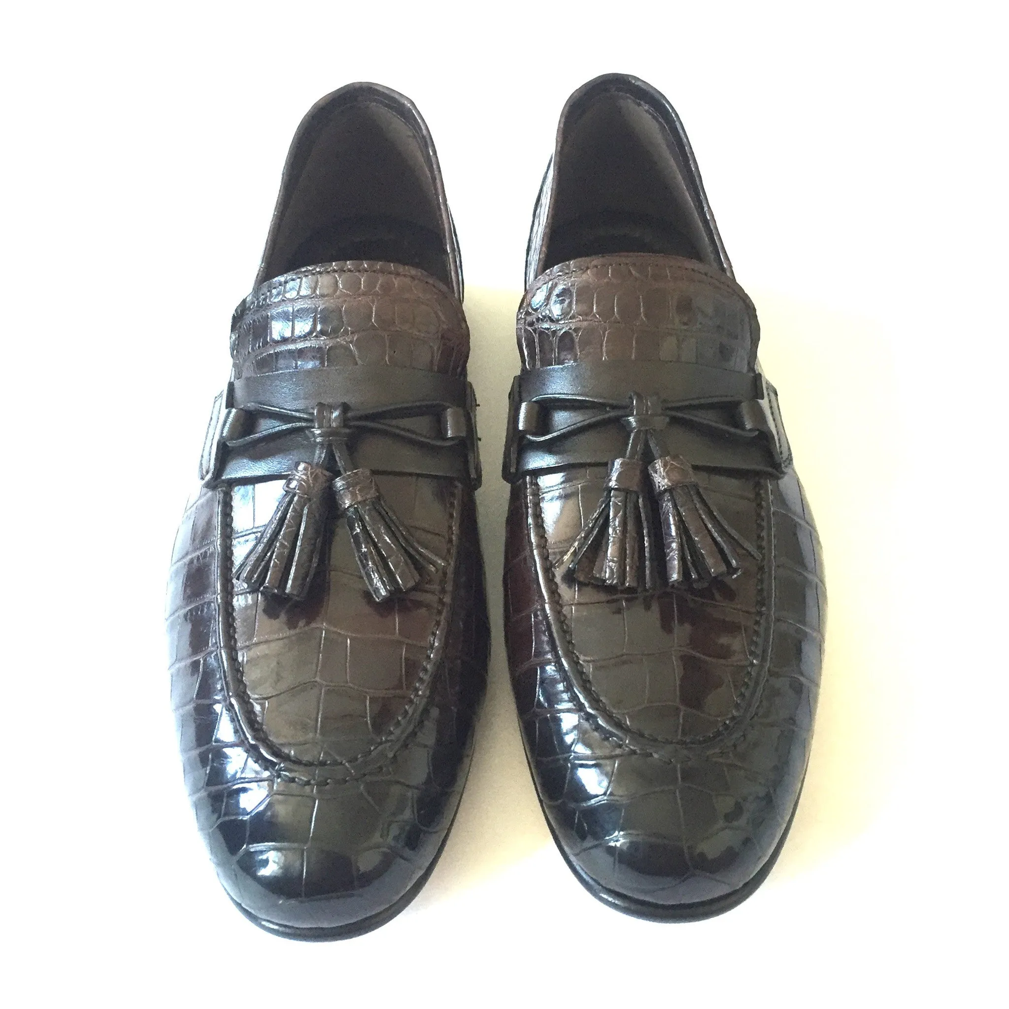 Tom Ford - Brown Genuine Crocodile Loafers