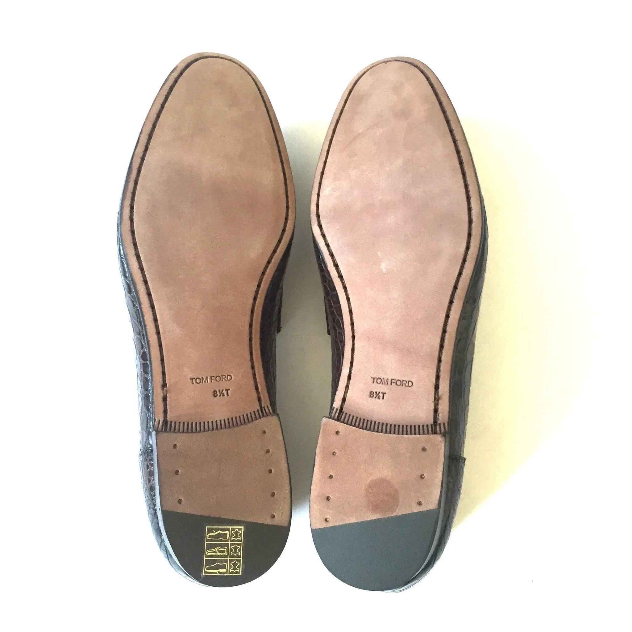 Tom Ford - Brown Genuine Crocodile Loafers
