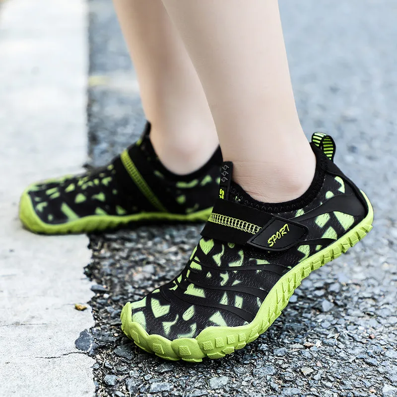 Water Shoes for Kids (Pattern Printed) - Barefoot Non-slip Aqua Sports Quick Dry Shoes